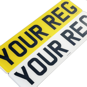 Printed number plates