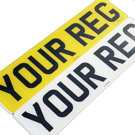 Printed number plates